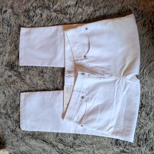 J Jill White Authentic Fit Crop Jeans 4 Petite